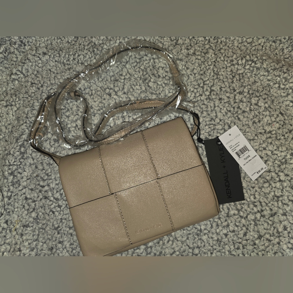 Kendall & Kylie Tan Quilted Crossbody Bag